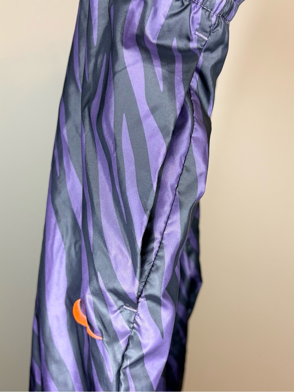 Nike NWT Purple and Black Zebra Print Loose Fit Track Jogging Pants Size XXL - Picture 8 of 11